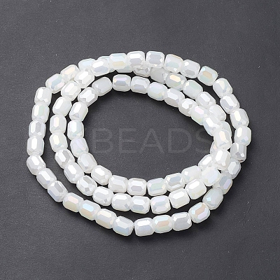 Imitation Jade Glass Beads Strands EGLA-K015-04D-1