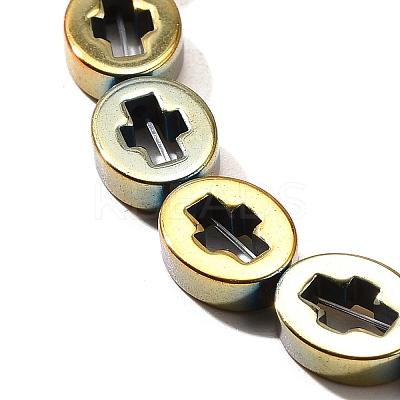 Electroplated Synthetic Non-magnetic Hematite Beads Strands G-L613-Z01-02K-1