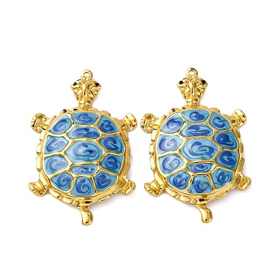304 Stainless Steel Enamel Big Pendants X-STAS-L299-24G-02-1