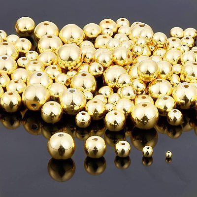 380Pcs 5 Sizes Electroplate Non-magnetic Synthetic Hematite Beads G-NB0002-72-1