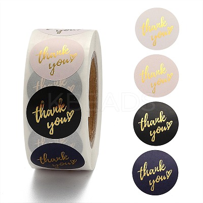 1 Inch Thank You Theme Self-Adhesive Paper Stickers LS-DIY-K027-B03-1