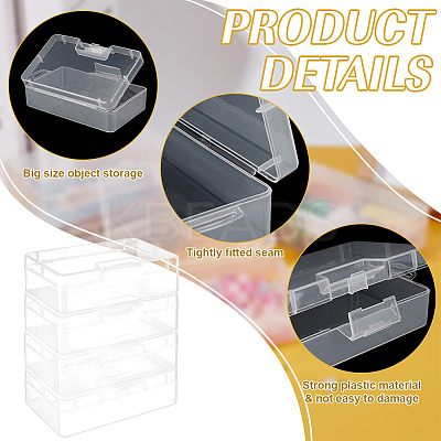Plastic Bead Containers with Hinged Lid AJEW-WH0479-88A-1