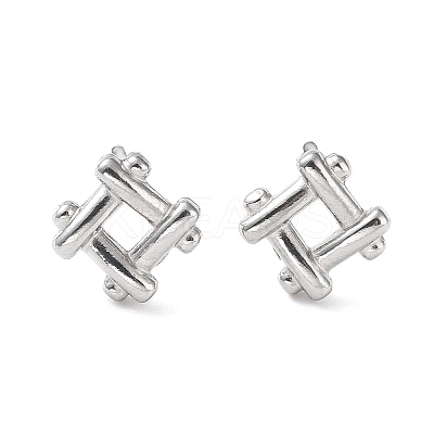 Non-Tarnish 304 Stainless Steel Stud Earrings EJEW-Q788-04P-1