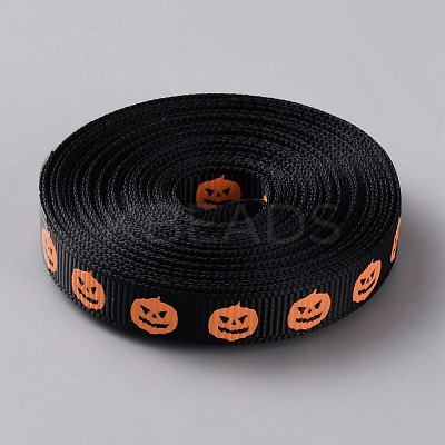 Halloween Polyester Ribbons OCOR-WH0120-29C-1