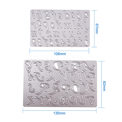 Letter and Number Frame Metal Cutting Dies Stencils DIY-PH0019-28-1