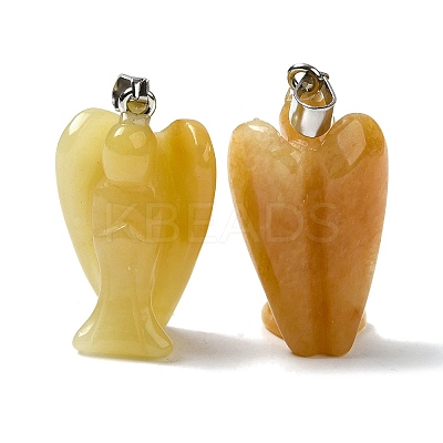 Natural Topaz Jade Pendants G-C095-03P-07-1