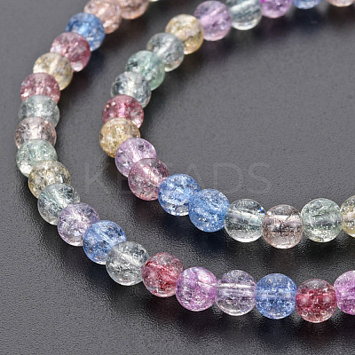 Crackle Glass Beads Strands GLAA-S192-B-006B-1