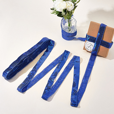 Polyester with PVC Paillette Lace Trim Ribbon OCOR-WH20050-015E-1