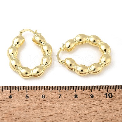 Brass Hoop Earrings for Women KK-CBAD851-41G-1