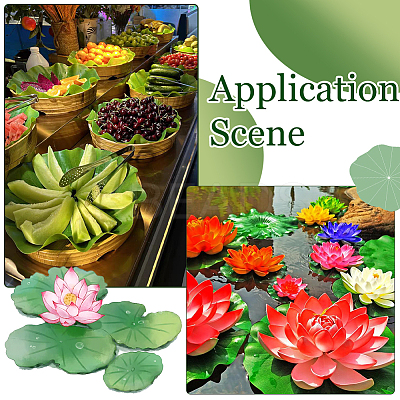 Artificial EVA Foam Lotus Leaf AJEW-SP0003-26D-1