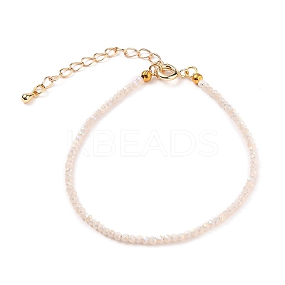Faceted Electroplate Glass Beaded Bracelets BJEW-JB05693-04-1