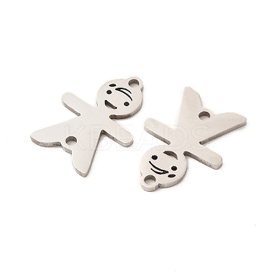 Non-Tarnish 201 Stainless Steel Connector Charms STAS-K251-079P-1