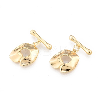 Brass Toggle Clasps KK-N216-531LG-1