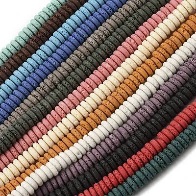Handmade Porcelain Imitation Lava Rock Beads Strands PORC-P032-07M-1