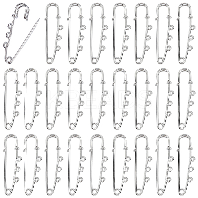 50Pcs Steel Heavy Duty Safety Brooch Pins DIY-SC0033-19-1