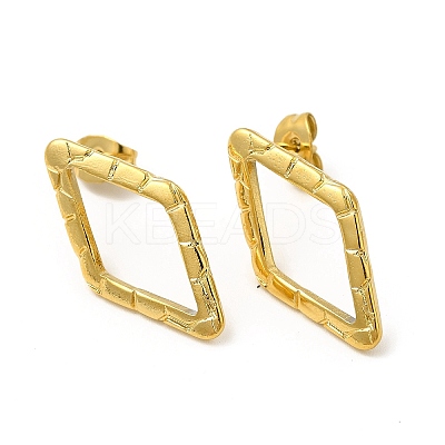 Ion Plating(IP) 304 Stainless Steel Stud Earrings for Women EJEW-I281-36G-1