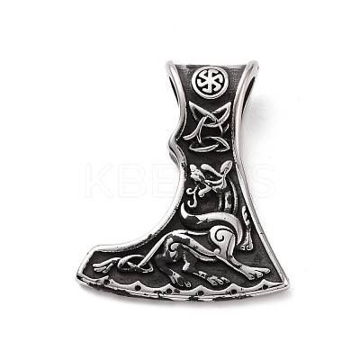304 Stainless Steel Pendants STAS-J039-14AS-1
