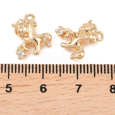 Brass Micro Pave Cubic Zirconia Pendants KK-L261-02G-1