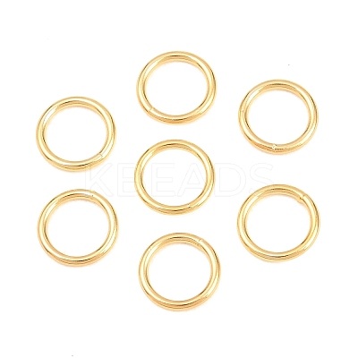 Brass Closed Jump Rings KK-D257-01G-01-1