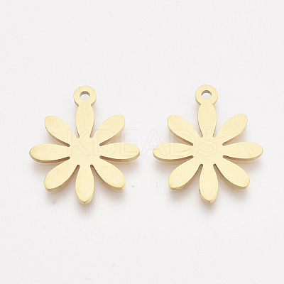 201 Stainless Steel Pendants STAS-T045-39G-1