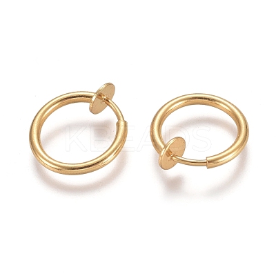 304 Stainless Steel Clip-on Earring Findings STAS-E482-17G-1