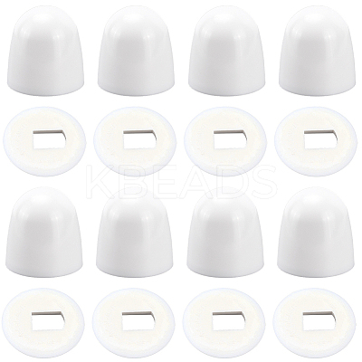 20Pcs PP Plastic Toilet Bolt Caps FIND-CN0001-92-1