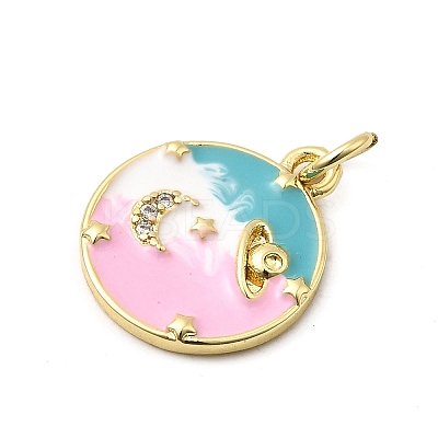 Rack Plating Brass Pendants KK-A268-24G-1