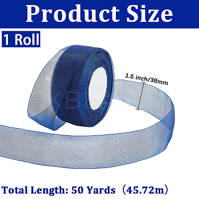 1 Rolls Sheer Organza Ribbon SRIB-CY0001-22B-08-1