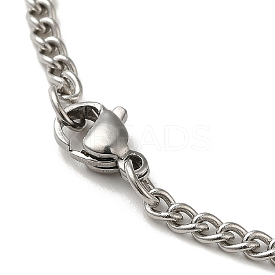 201 Stainless Steel Enamel Pendant Necklaces for Women Men LS-NJEW-G123-11P-1