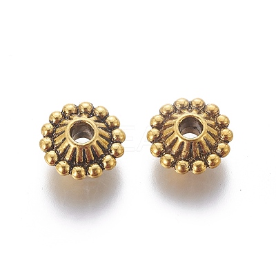 Tibetan Style Alloy Spacer Beads X-K096K032-1