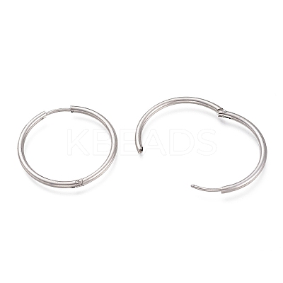 Non-Tarnish 304 Stainless Steel Huggie Hoop Earrings EJEW-L256-02F-P-1