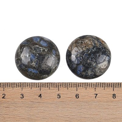 Natural Glaucophane Cabochons G-H1596-FR-25mm-19-1