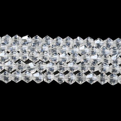 Transparent Electroplate Glass Beads Strands EGLA-A039-T3mm-A13-1