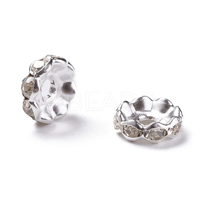 Iron Crystal Rhinestone Spacer Beads RB-A007-10MM-S-1