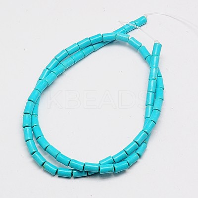 Synthetic Turquoise Beads Strands TURQ-G120-5x9mm-10-1