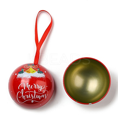 Tinplate Round Ball Candy Storage Favor Boxes CON-Q041-01D-1