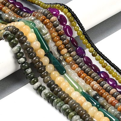 Natural Gemstone Beads Strands G-F513-04-1