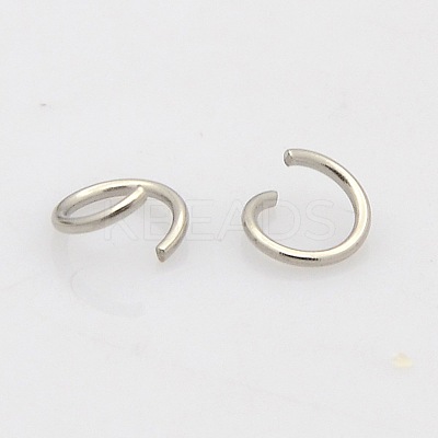 Tarnish Resistant 304 Stainless Steel Open Jump Rings STAS-N015-03-8x1mm-1