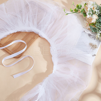 Detachable Fibre Lady's Embroidered Collars AJEW-WH0248-632A-1