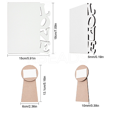 Sublimation MDF Blanks Photo Frame DJEW-CN0001-04-1