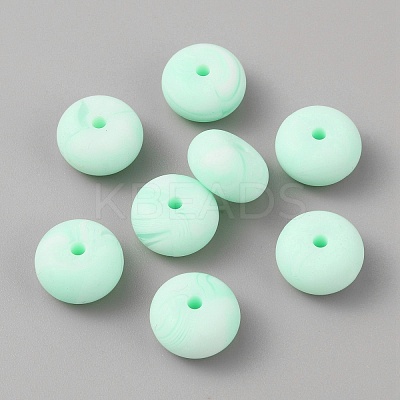 Rondelle Food Grade Eco-Friendly Silicone Beads SIL-TAC0010-04H-1