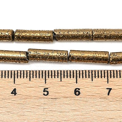 Electroplated Natural Lava Rock Beads Strands G-K388-03B-02-1