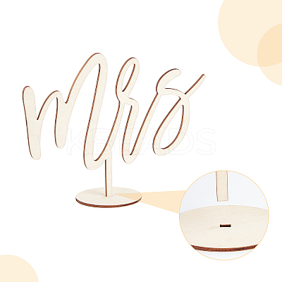Mr and Mrs Sign for Wedding DJEW-WH0001-12-1