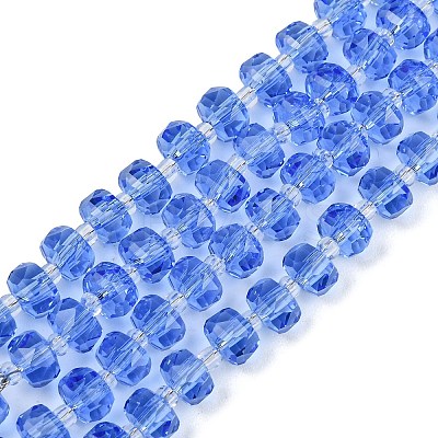 Transparent Glass Beads Strands GLAA-P076-01A-08-1