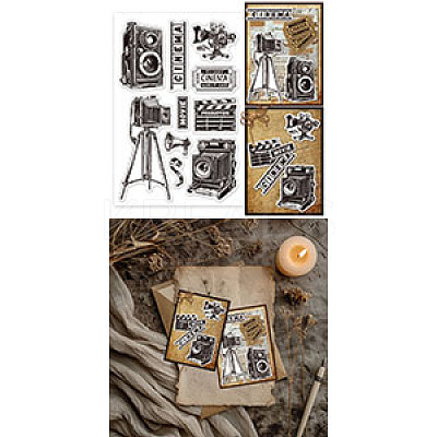 Custom Summer Theme PVC Plastic Clear Stamps DIY-WH0631-0518-1