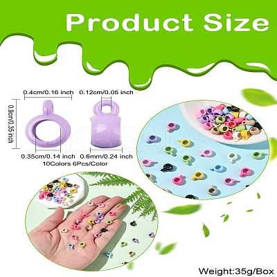 60Pcs 10 Colors Alloy Tube Bails FIND-CJ0003-37-1