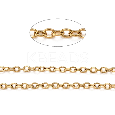 3.28 Feet PVD Vacuum Plating 316 Stainless Steel Cable Chains X-CHS-H020-12G-10M-1