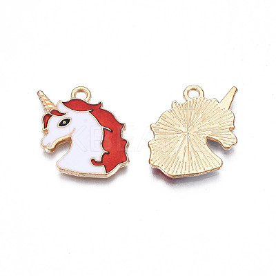 Alloy Enamel Pendants ENAM-S130-20E-1
