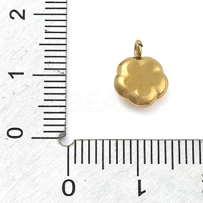 Ion Plating(IP) 304 Stainless Steel Charms STAS-P379-03D-G-1