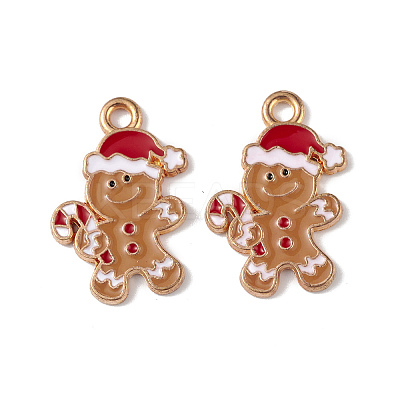Christmas Alloy Enamel Pendants ENAM-M056-09KCG-1